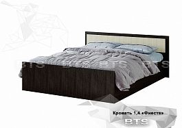"Фиеста" кровать 1,4м LIGHT (1550х750х2032) (венге/лоредо) - Фото предпросмотра