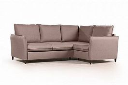 Hans диван-кровать угловой рогожка серый - Фото предпросмотра