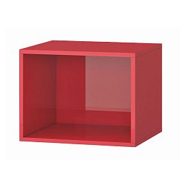 Прихожая Милан куб (362х466х350) красный матовый - Фото предпросмотра