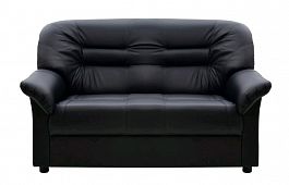 V-100 Премьер 2-х местный диван с подлокотниками 140*88*88 oregon 16 черный "Мягкая мебель для кабинета" ТК-001812000051 черный - Фото предпросмотра