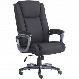 Кресло офисное BRABIX PREMIUM "Solid HD-005", НАГРУЗКА до 180 кг, ткань, черное, 531822 - Фото предпросмотра