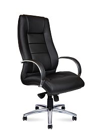 Кресло офисное Bern  black / черная экокожа - Фото предпросмотра