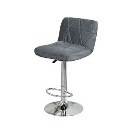 Чехол на барный стул, треугольная строчка, серый - Фото предпросмотра