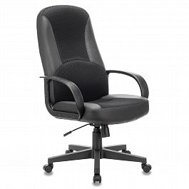 Кресло офисное BRABIX "City EX-512", кожзаменитель черный, ткань черная, TW, 531407 - Фото предпросмотра