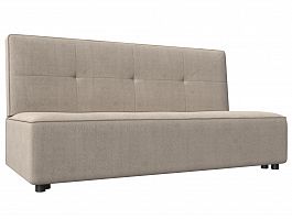 Прямой диван Зиммер (полностью рогожка бежевая) - Фото предпросмотра