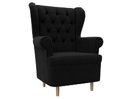 Кресло Торин Люкс (полностью микровельвет черный) - Фото предпросмотра