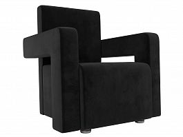 Кресло Рамос (полностью велюр черный) - Фото предпросмотра