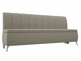 Кухонный прямой диван Кантри (полностью рогожка Корфу 02) - Фото предпросмотра