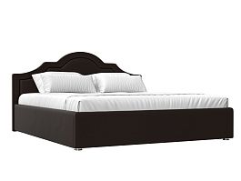 Интерьерная кровать Афина 200 (полностью экокожа коричневая) - Фото предпросмотра