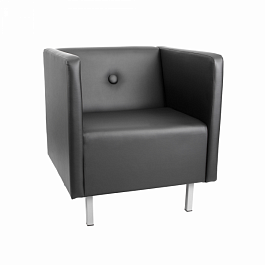 GRUPPO 396;GRUPPO 396 Диван офисный Скайнет кресло модуль А, искусственная кожа, черный Ecotex 3001 - Фото предпросмотра