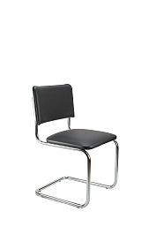 Кресло Сильвия хром черный - Фото предпросмотра