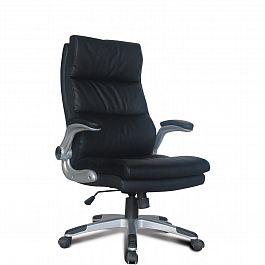 Кресло офисное BRABIX "Fregat EX-510", рециклированная кожа, черное, 530863 - Фото предпросмотра