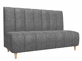 Прямой диван Ральф (полностью рогожка серая) - Фото предпросмотра