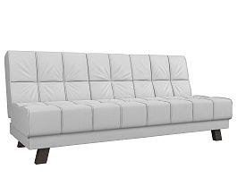 Прямой диван Винсент (полностью экокожа белая) - Фото предпросмотра