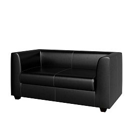 Двухместный диван Westwood 162x84x74 чёрный - Фото предпросмотра