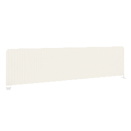 Metal System Экран тканевый боковой Б.ТЭКР-147 Белый/Белый металл 1475*390*22 - Фото предпросмотра