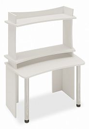Стол компьютерный Домино Lite СКЛ-Софт120+НКИЛ120 Белый - Фото предпросмотра