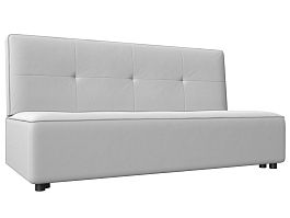 Прямой диван Зиммер (полностью экокожа белая) - Фото предпросмотра