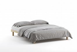 Кровать - подиум деревянная Канапе 2000*2000, береза, цвет натуральный - Фото предпросмотра
