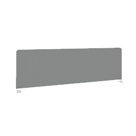 Metal System Экран тканевый боковой Б.ТЭКР-123 Серый/Белый металл 1235*390*22 - Фото предпросмотра