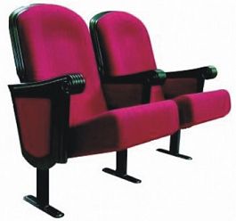 Кресло для конференц-зала "Кресла для залов ожидания" ТК-001755000001 бордовый - Фото предпросмотра