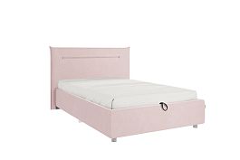 Кровать с подъемным механизмом Альба 120х200 см ZP.KM1.2-01.2172 нежно-розовый (велюр) - Фото предпросмотра