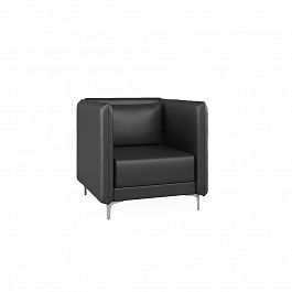 Кресло низкое Lang 88x91x84 чёрный - Фото предпросмотра