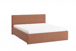 Кровать с основанием Сандра 2 160х200 см ZO.KM1.6-12.2.2079 персик (велюр) - Фото предпросмотра