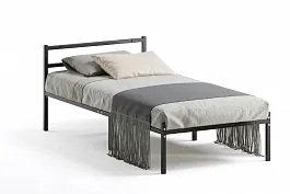 Кровать  металлическая Лофт 800*2000, цвет черный - Фото предпросмотра