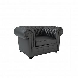 Кресло Chesterton 120x90x80 чёрный - Фото предпросмотра