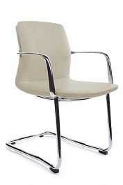 Кресло Plaza-SF FK004-С11 Светло-серый (1A MB918) натуральная кожа 58*58*82 - Фото предпросмотра