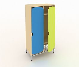 Шкаф для детской одежды на ножках ШГС2М синий - Фото предпросмотра
