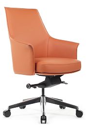 Кресло Rosso-M В1918 Оранжевый (3A ND9713) натуральная кожа 68*68*88-94 - Фото предпросмотра
