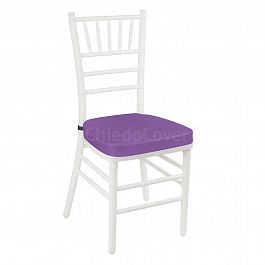 Подушка 01 для стула Кьявари, 5см, фиолетовая - Фото предпросмотра