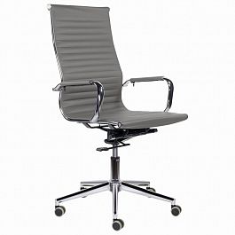 Кресло офисное BRABIX PREMIUM "Intense EX-531", экокожа, хром, темно-серое, 532542 - Фото предпросмотра