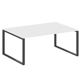 Metal System Перег. стол (1 столешница) на О-образном м/к БО.ПРГ-1.5 Белый/Антрацит металл 1800*1235*750 - Фото предпросмотра