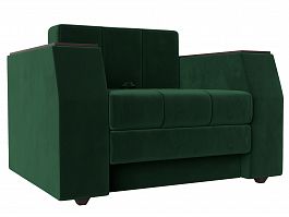 Кресло-кровать Атлантида (полностью велюр зеленый) - Фото предпросмотра