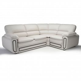 Угловой диван "Верона" кожа - Фото предпросмотра