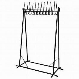 Вешалка напольная "Алла", 1,82 м, 22 крючка, металл, черная - Фото предпросмотра