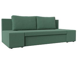 Прямой диван Сан Марко Рогожка зеленый - Фото предпросмотра