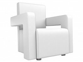 Кресло Рамос (полностью экокожа белая) - Фото предпросмотра