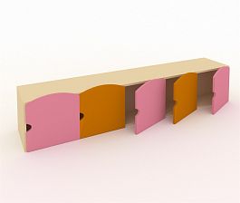 Надставка для купальных принадлежностей на шкафы ШГ-5БМ розовый - Фото предпросмотра