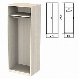 Шкаф (каркас) для одежды "Арго", 770х580х2000 мм, ясень шимо - Фото предпросмотра