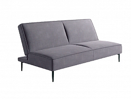 Este диван-кровать трехместный, прямой, без подлокотников, бархат 26 - Фото предпросмотра