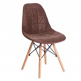 Чехол Е04 на стул Eames, коричневый - Фото предпросмотра