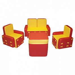 «Бантик» "комплект мебели" - Красно-желтый - Фото предпросмотра