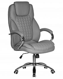 Офисное кресло для руководителей DOBRIN CHESTER (серый) - Фото предпросмотра
