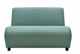 V-600 Клауд 2-х местный диван без подлокотников 110*75*78 oregon 36 голубой "Мягкая мебель для кабинета" ТК-001812000062 голубой - Фото предпросмотра