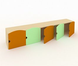 Надставка для купальных принадлежностей на шкафы ШГ-5БМ оранжевый - Фото предпросмотра