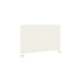 Metal System Экран тканевый боковой Б.ТЭКР-60 Белый/Белый металл 600*390*22 - Фото предпросмотра